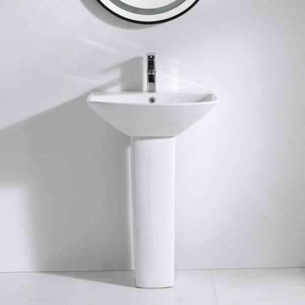 5200A WH SWISH Pedestal Basin - Image 4