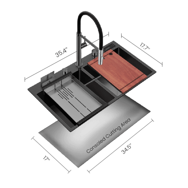 MOONLIGHT Sink Cutting Measurement