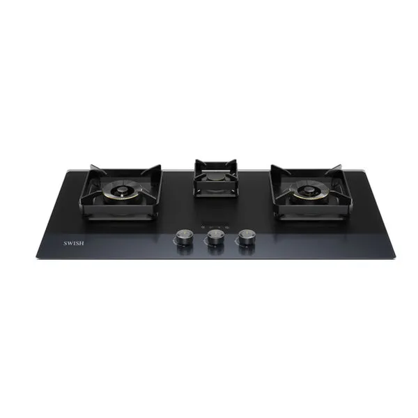 Kitchen gas burner with black design