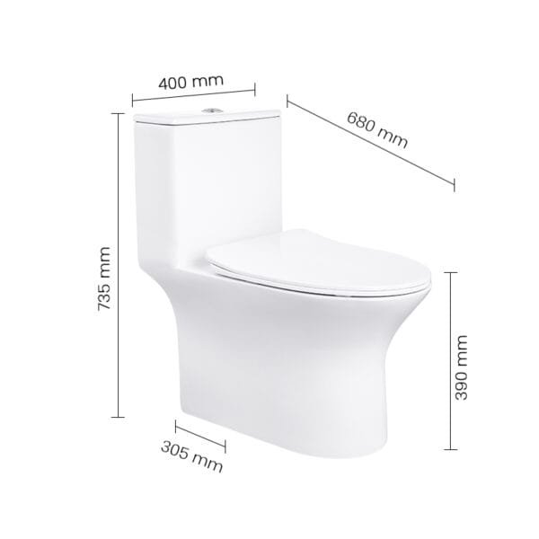 WC 0100142-00 SWISH Commode - Image 2