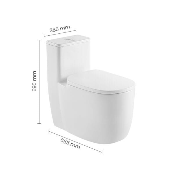 WC 0100145-00 SWISH Commode - Image 2