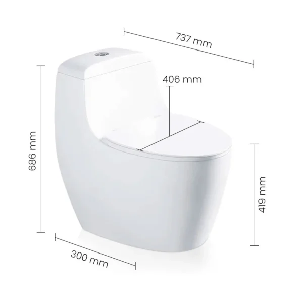 987 WH SWISH Commode - Image 2