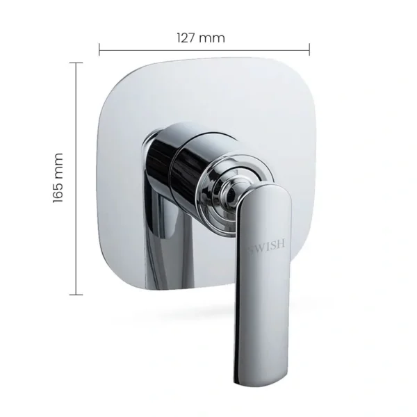 705811 SWISH Paris Shower Mixer 3 Way - Image 2