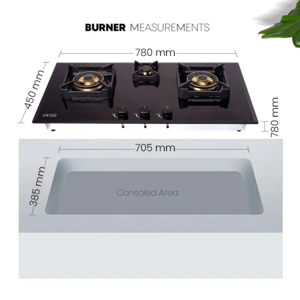 B327 SWISH Kitchen Burner - Image 3