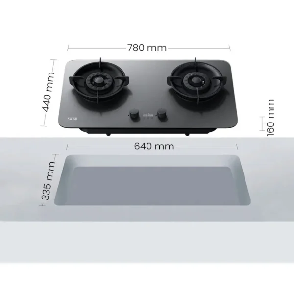 BR 0200113-72 SWISH Smart Kitchen Burner - Image 3