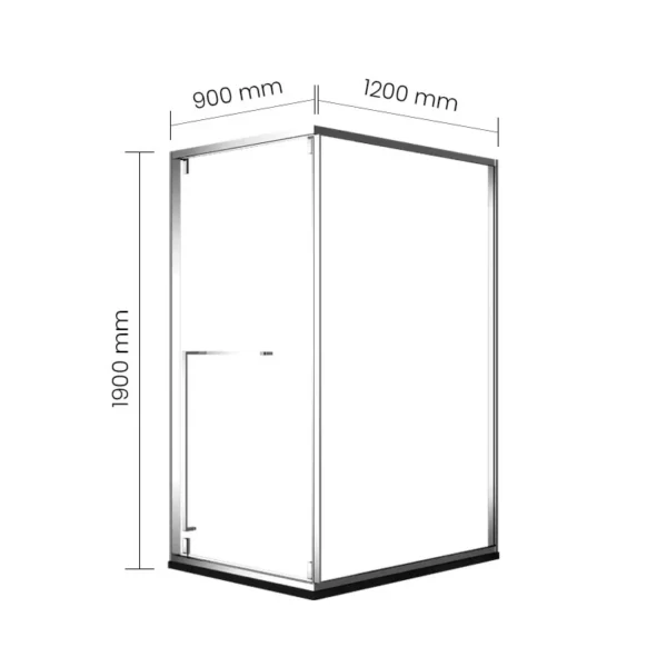 V6-Rectangular SWISH Shower Enclosure With Tray - Image 2