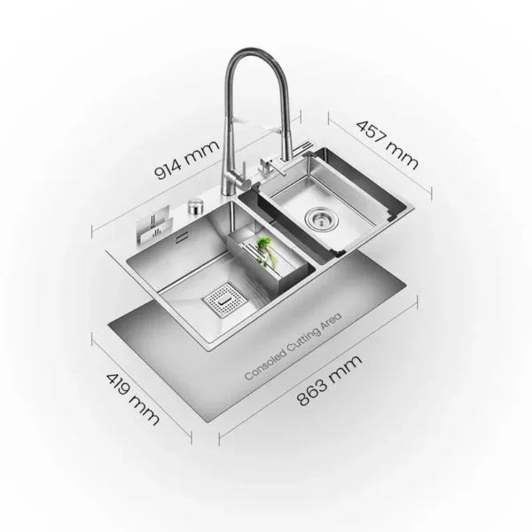 Surio - M1836DB SWISH Multifunctional Sink - Image 3