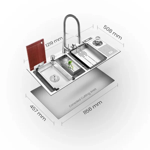 M2048DBST SWISH Multifunctional Sink - Image 3