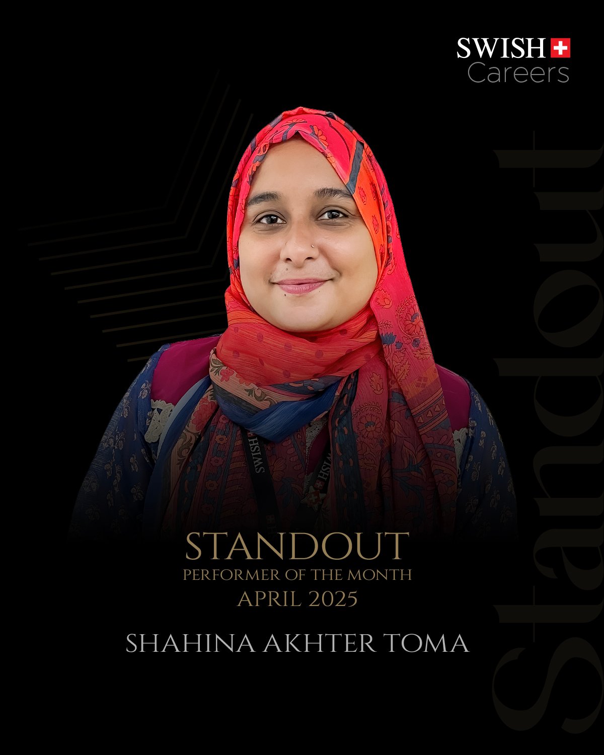 Standout Performer Of The Month April 2025