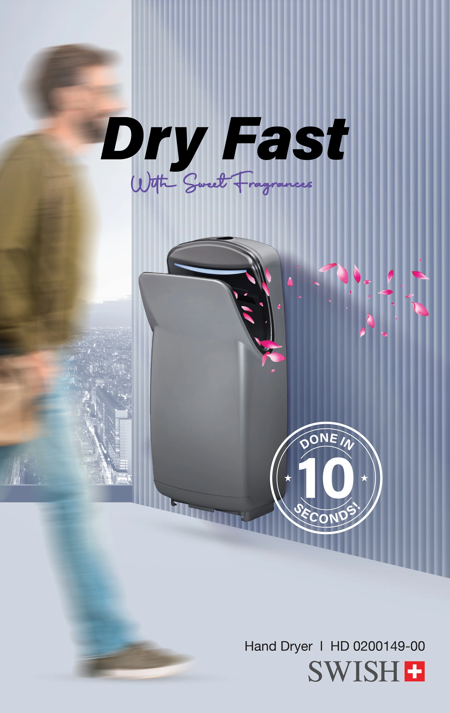 Dryfast - HD 0200149-00 SWISH Hand Dryer 5 Dryfast HD 0200149 00 SWISH Hand Dryer 01