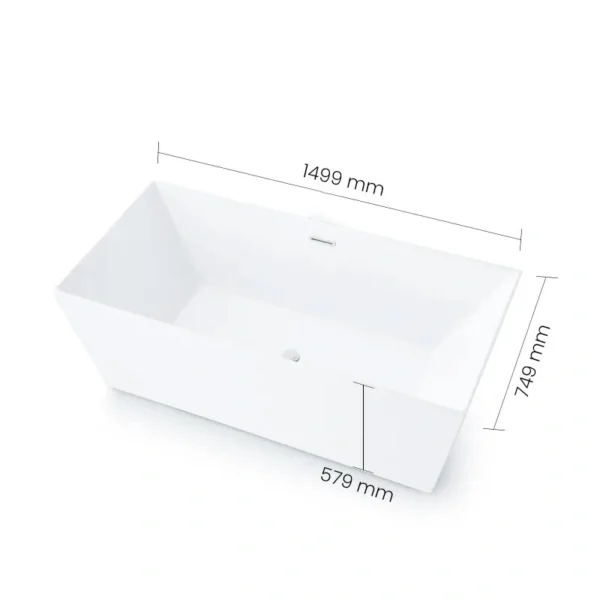 2982-15 SWISH Free Standing Bathtub - Image 2