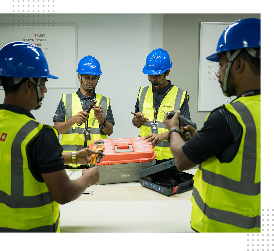 Team Section SWISH Service Page