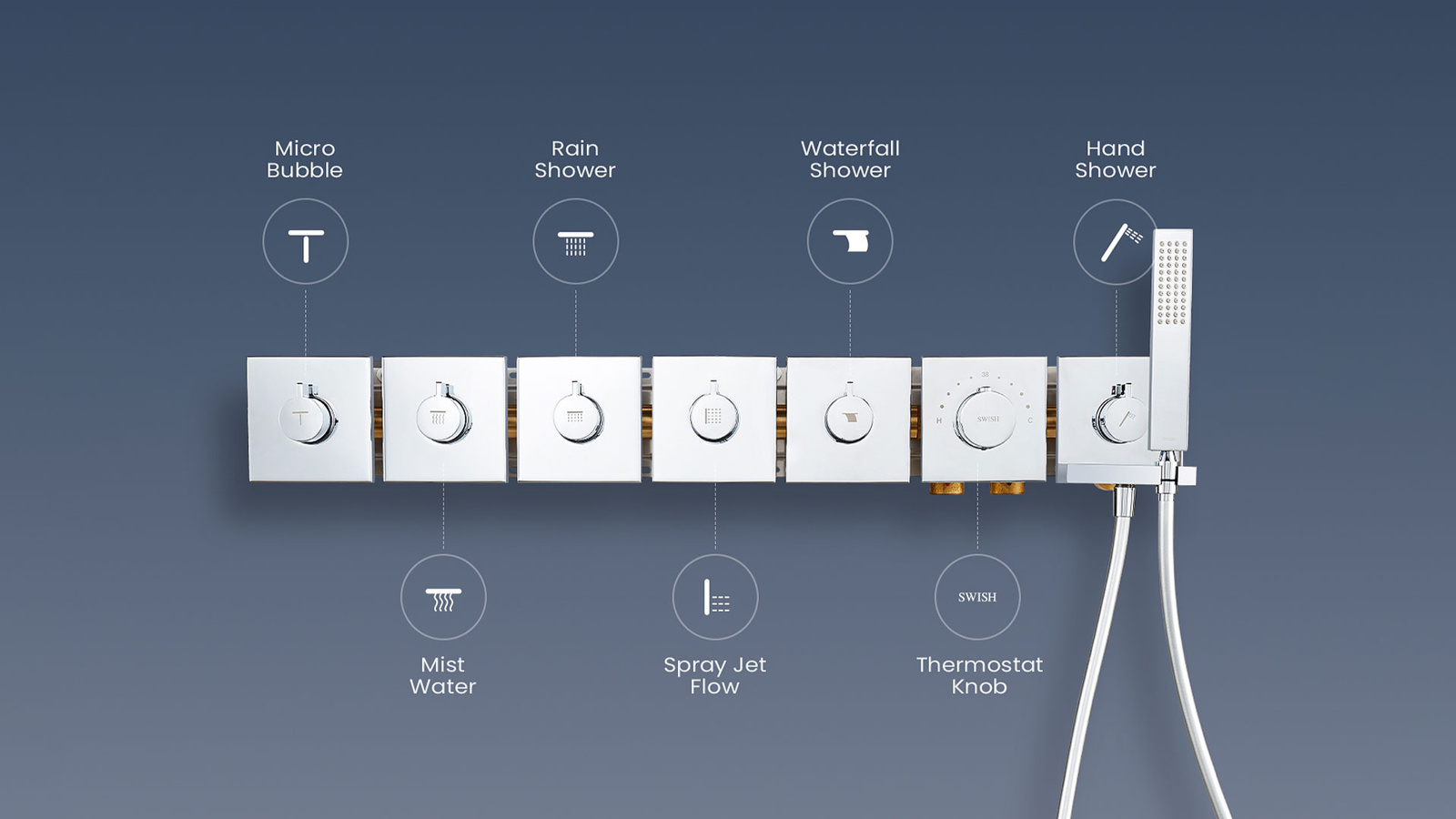 SM-0600130-00 SWISH Shower Mixer