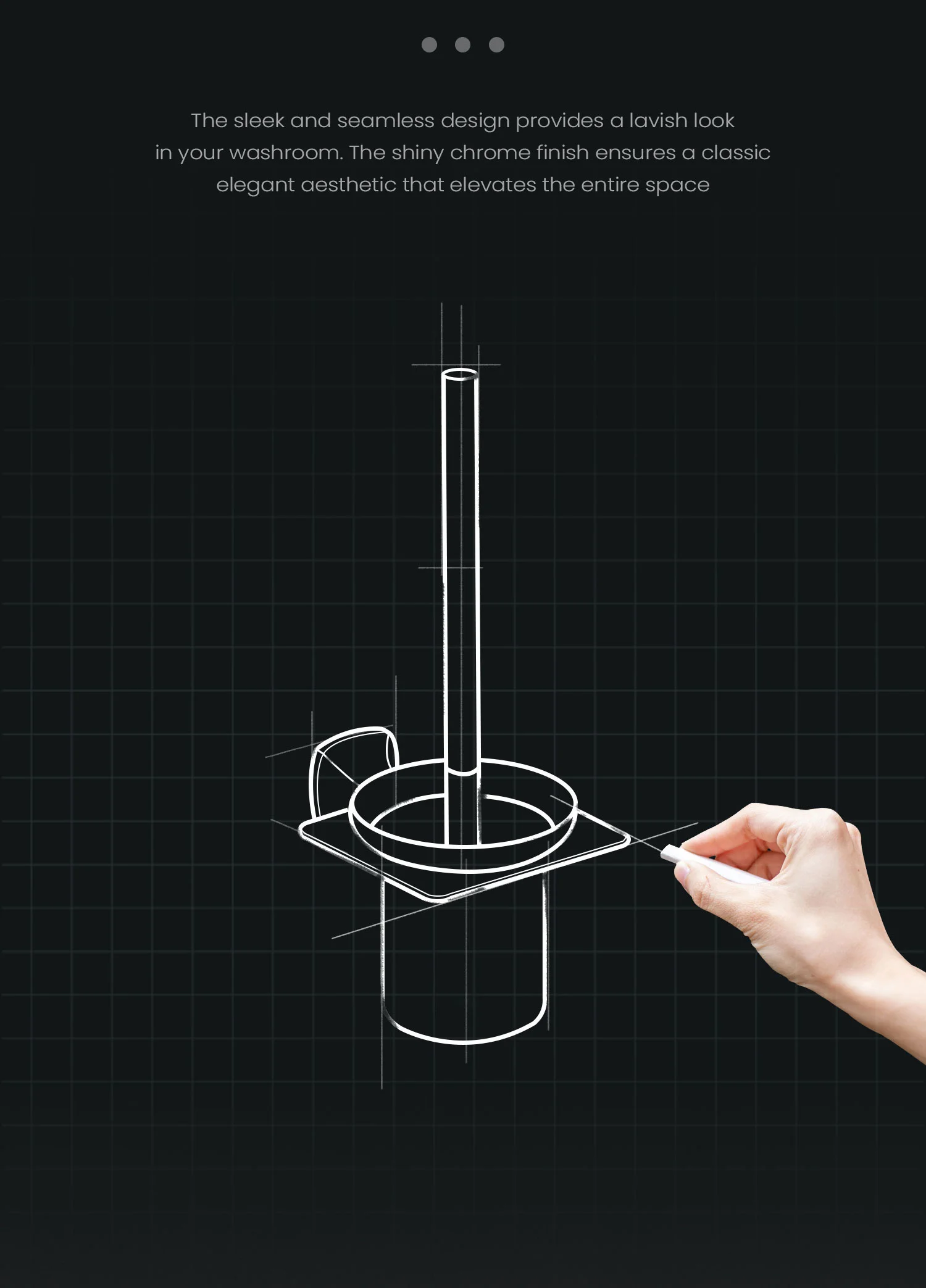 Phoenix – BH 0381134-00 SWISH Toilet Brush Holder Storytelling Image