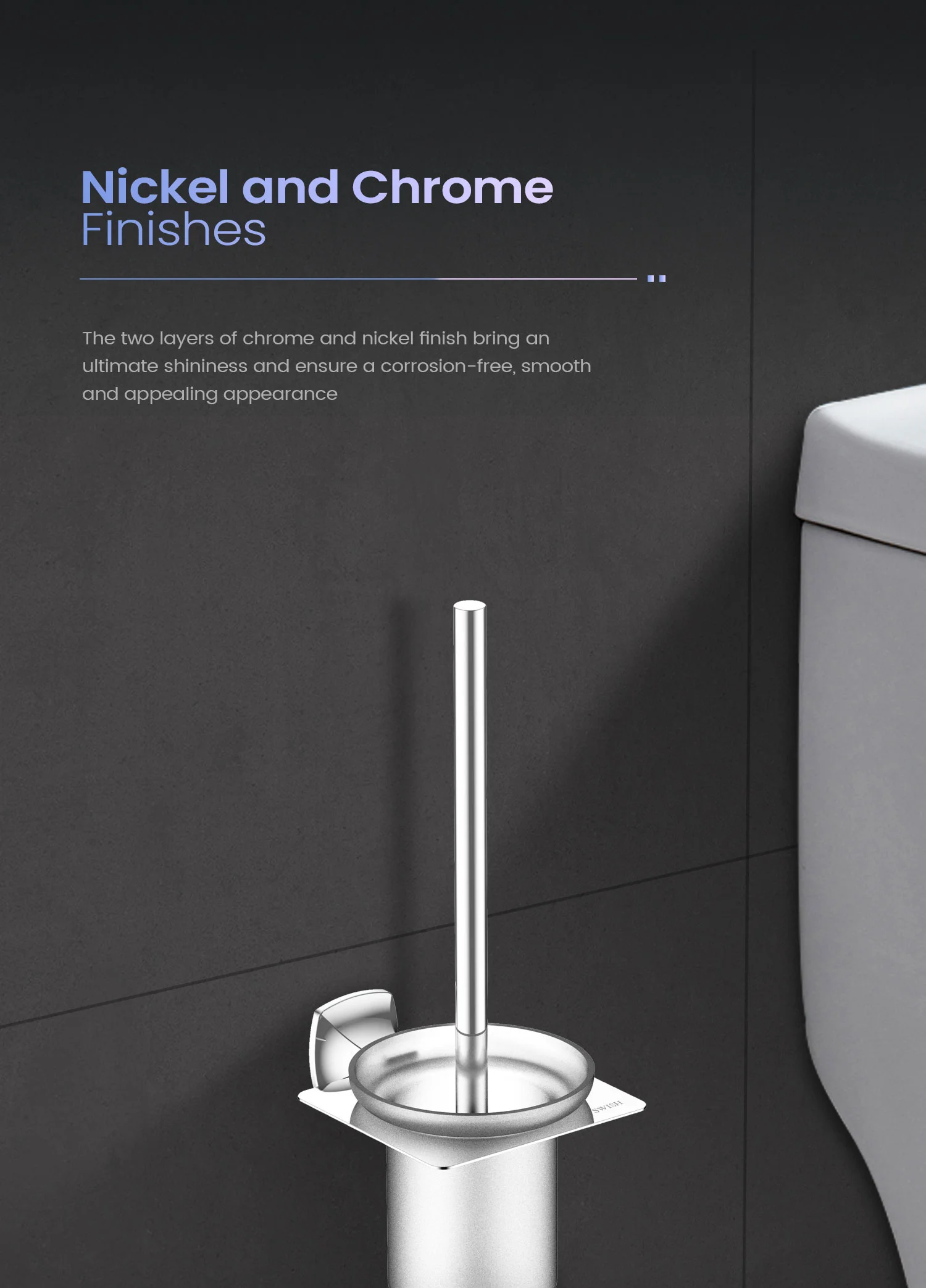 Phoenix – BH 0381134-00 SWISH Toilet Brush Holder Storytelling Image