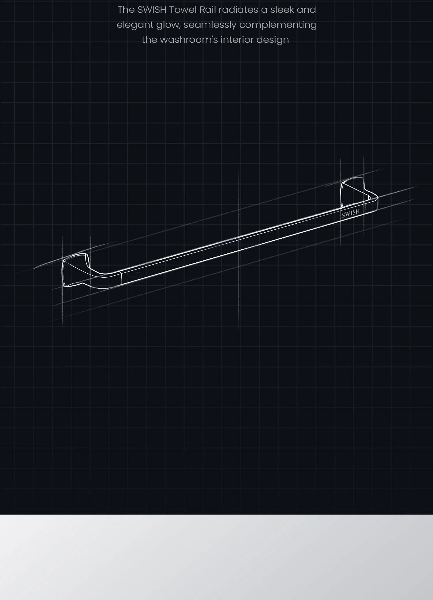 Rove – RR 0381131-00 SWISH Towel Rail Storytelling Image